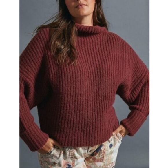 ⭐️Maeve Anthropologie Athena Cowl Neck Sweater XS - Picture 3 of 10